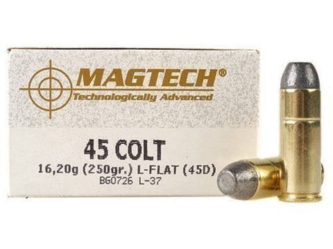 Magtech Ammunition 45 Colt 250 Grain Lead Flat Nose (50pk) (45D)