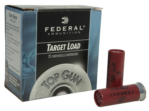 Federal Top Gun Extra Lite Ammunition 12 Gauge 2-3/4" 7/8 oz #8 Shot (25pk)