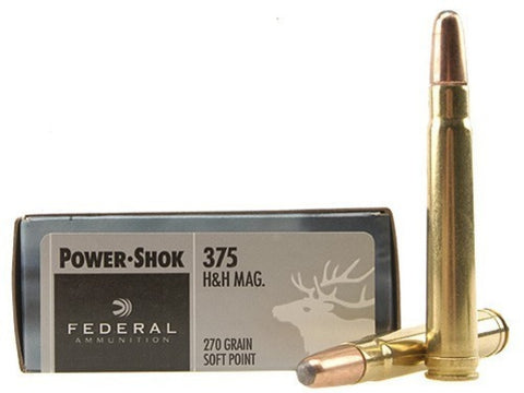 Federal Ammunition 375 H&H Magnum 270 Grain Soft Point (20pk) (375A)