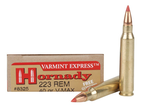 Hornady Varmint Express Ammunition 223 Remington 40 Grain V-Max (20pk)