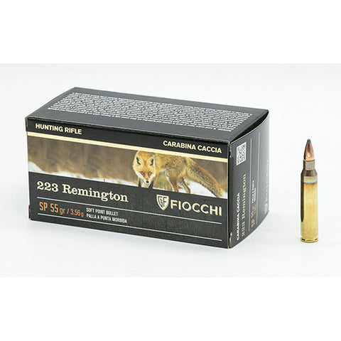 Fiocchi  Ammunition 223 Remington 55 Grain Soft Point (50pk)