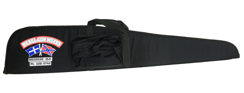 Rebel Gun Works Black Soft Gun Bag with Pocket 48"
