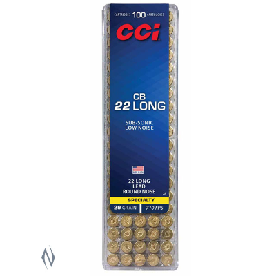 CCI Ammunition 22 CB Long 29 Grain Lead Round Nose (LRN) (100pk)