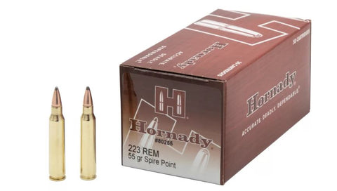 Hornady Custom Ammunition 223 Remington 55 Grain Soft Point (50pk)