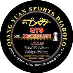 QYS Domed 177 Cal Air Pellets 9.56gr / 0,62g (500pk)