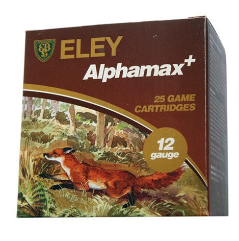 Eley Alphamax Plastic Wad 12 Gauge Ammunition 2-3/4" 36 Gram #AAA Shot (25pk)