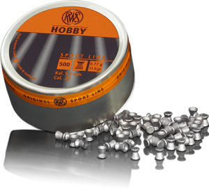 RWS 22 Cal Air Pellets - Hobby 11.9gr / 0.77g (500pk) (2136430)