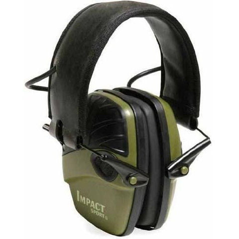 Howard Leight Impact Sport Earmuffs Olive Green