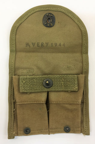 WWII US .30M1 Carbine Webbing Double Mag Pouch (M1CARBP)