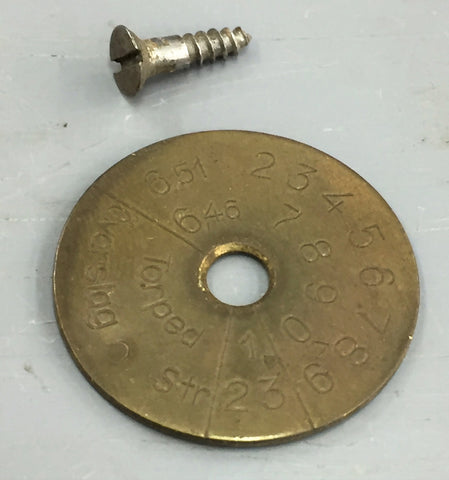 Mauser M38-M96 6.5x55 Swedish Stock Marking Disc (MAU3896H032)