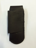 Dingo Leather Knife Pouch Medium (4" - 4.5" Knives) Horizontal Black