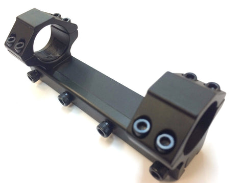 Phoenix Rings - 3/8" Dovetail Rimfire 1" Medium with 4 3/4" Long Heavy Duty Air Gun Rail Aluminum