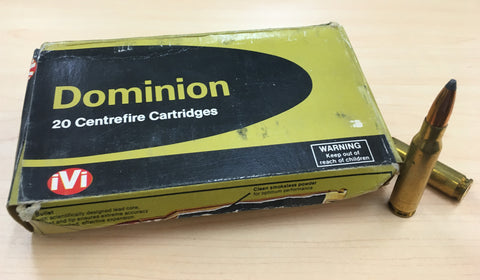 Dominion 308 Win Ammunition 150 Grain Pointed Soft Point (20pk) - Collectors Only