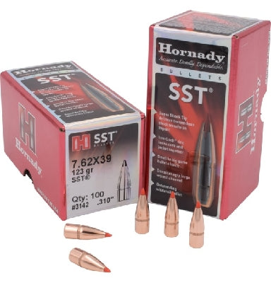 Hornady SST InterLock Bullets 7.62x39mm (310 Diameter) 123 Grain SST (100pk)
