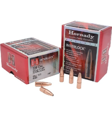 Hornady  InterLock Bullets 338 Caliber (338 Diameter) 225 Grain SP-RP (100pk)(3320)