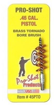 Pro Shot Tornado Style Bronze Cleaning Brush 45 Cal (45PTO)
