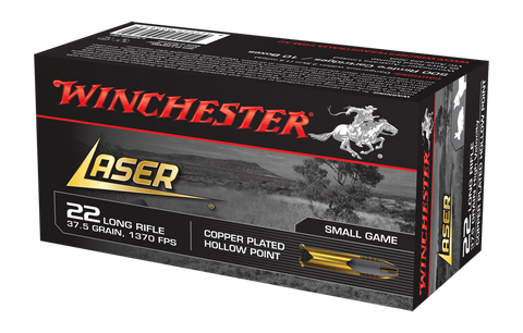 Winchester Laser Ammunition 22LR 37.5 Grain Hollow Point (50pk) (LAS22LRH)