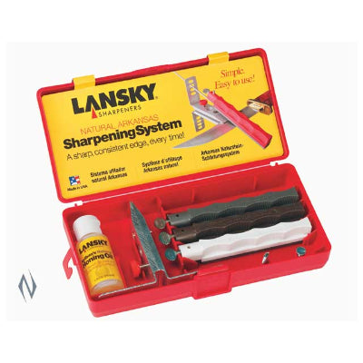 Lansky Natural Arkansas Diamond Knife Sharpening System (LKNAT) - <font color="red">NOT IN STOCK</font>