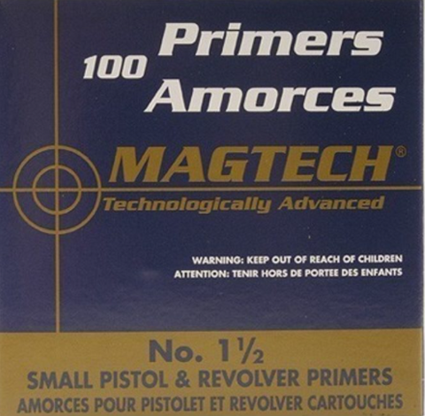Magtech Small Pistol Primers # 1.5  (100pk)