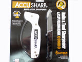 Accusharp Knife and Tool Sharpener & Gerber Clip Folding Knife Combo