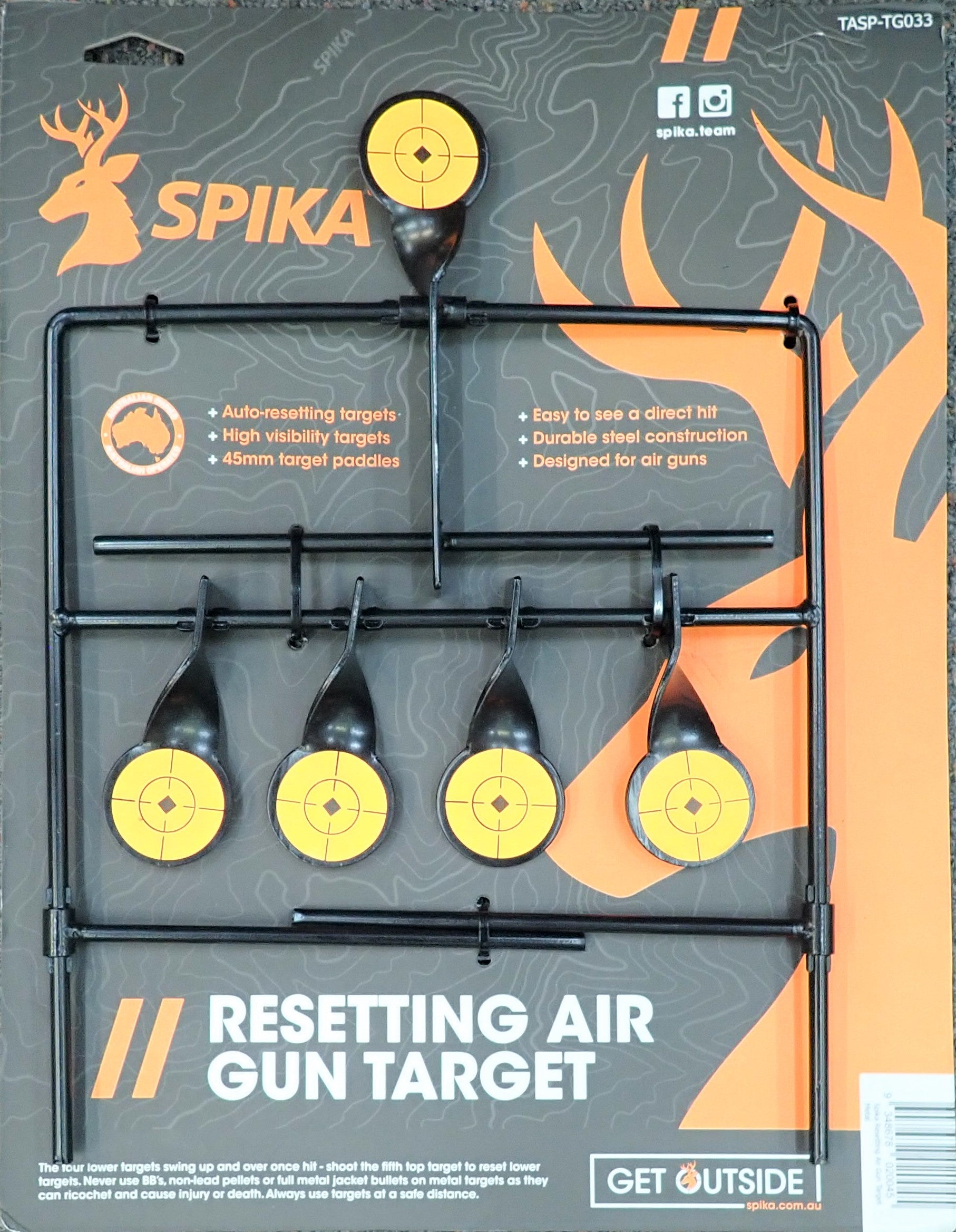 Spika Resetting Air Gun Target Spika Resetting Air Gun Target