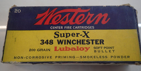Collectors Ammunition WINCHESTER Super X 348 Winchester 200 Gr SP Cartridges 20 pack (CC348WS)