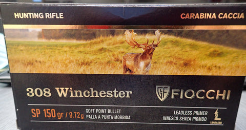 Fiocchi Ammunition 308 Winchester 150 Grain Soft point (20pk)
