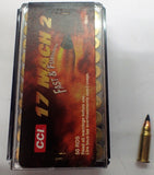 CCI Ammunition 17  Mach 2  17 Grain Hornady V-Max (50pk) (0048)