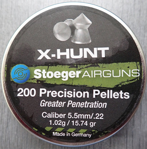 Stoeger X-Hunt 22 Cal Air Pellets 15.74 Gr (200pk) (HNXHUNT/.22)