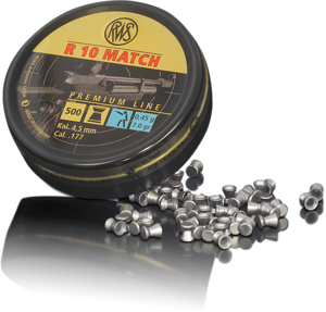 RWS 177 Cal Air Pellets - R10 Match (.450) 4.0gr / 0.45g (500pk) (2315442)