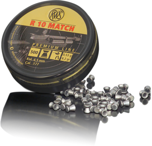 RWS 177 Cal Air Pellets - R10 Match (4.50) 8.2gr / 0.53g (500pk) (2135906)