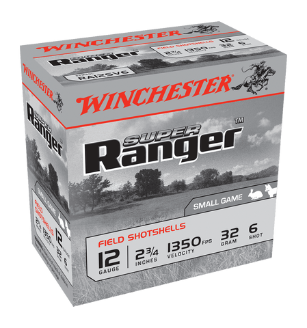 Winchester Super Ranger Ammunition 12 Gauge 2-3/4" 1-1/8 oz #6 Shot (25pk)