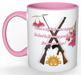 I Have A Right To Own A Gun Mug (with Pink Detail)