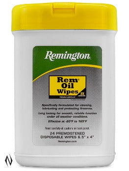 Remington Rem Oil Gun Oil Pop-up Wipes 24 Count Container