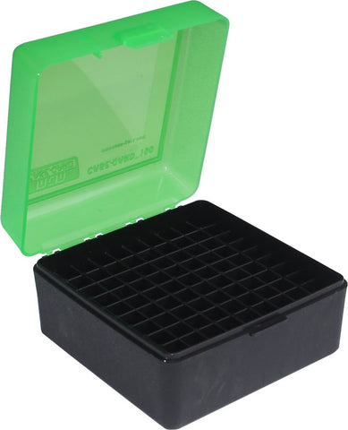 MTM Flip-Top Ammo Box 22-250 Remington, 243 Winchester, 308 Winchester 100-Round Plastic