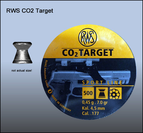 RWS 177 Cal Air Pellets - CO2 Target 0.45g (500pk) (2135973)