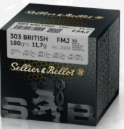 Sellier & Bellot 303 British Ammunition 180 Grain Full Metal Jacket (50pk)