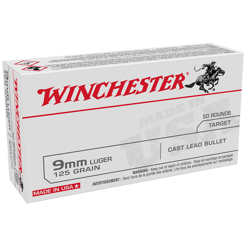 Winchester Ammunition 9MM 125 Gr LRN (50pk)