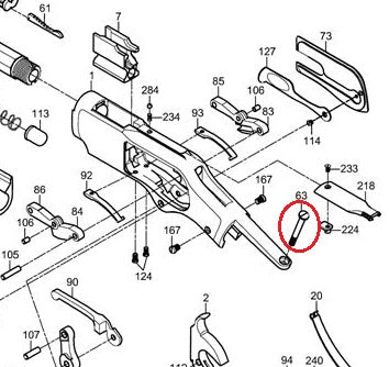 Uberti 1873 Rifle Tang Screw (UBU80031)