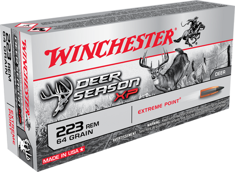 Winchester Deer Season Ammunition 223 Remington 64 Grain Polymer Tip (20pk) (X223DS)