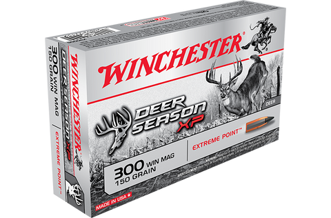 Winchester Deer Season XP Ammunition 300 Winchester Magnum 150 Grain Extreme Point (20pk) (X300DS)