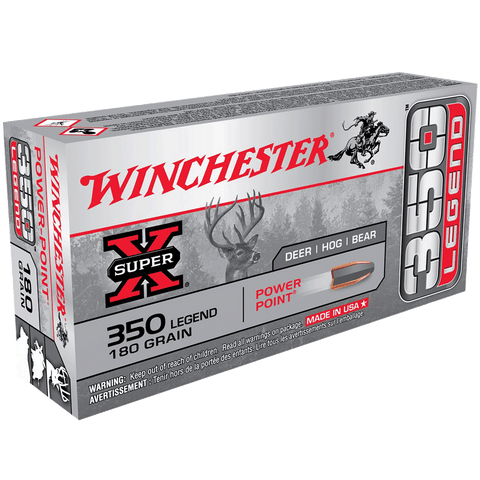 Winchester Super-X Ammunition 350 Legend 180 Grain Power-Point (20pk)