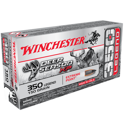 Winchester Deer Season XP Ammunition 350 Legend 150 Grain Extreme Point Polymer Tip (20pk)