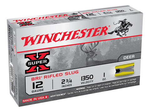 Winchester Super-X Ammunition 12 Gauge 2-3/4" 1 oz BRI Sabot Slug (5pk)