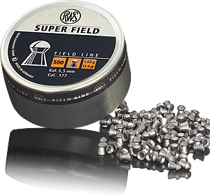 RWS 22 Cal Air Pellets - Super Field 15.9gr / 1.03g (500pk) (2317163)