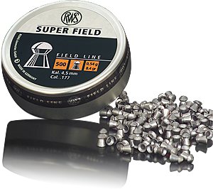 RWS 177 Cal Air Pellets - Super Field 8.4gr / 0.54g (500pk) (2317162)