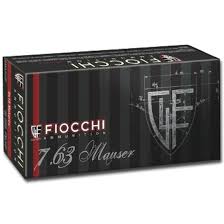 Fiocchi Ammunition 7.63 Mauser 88 Grain Full Metal Jacket (50pk)