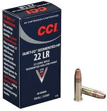 CCI Quiet Ammunition 22LR 40 Grain Segmented Lead Hollow Point (50pk) (970)