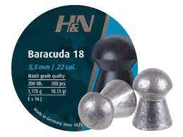 H&N Baracuda 18 22 Cal Air Pellets 1.175g / 18.13gr 25J (200pk) (24021)