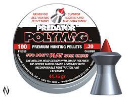 Predator Polymag Premium 30 Cal Air Pellets 44.75gr (100pk) (PP30)